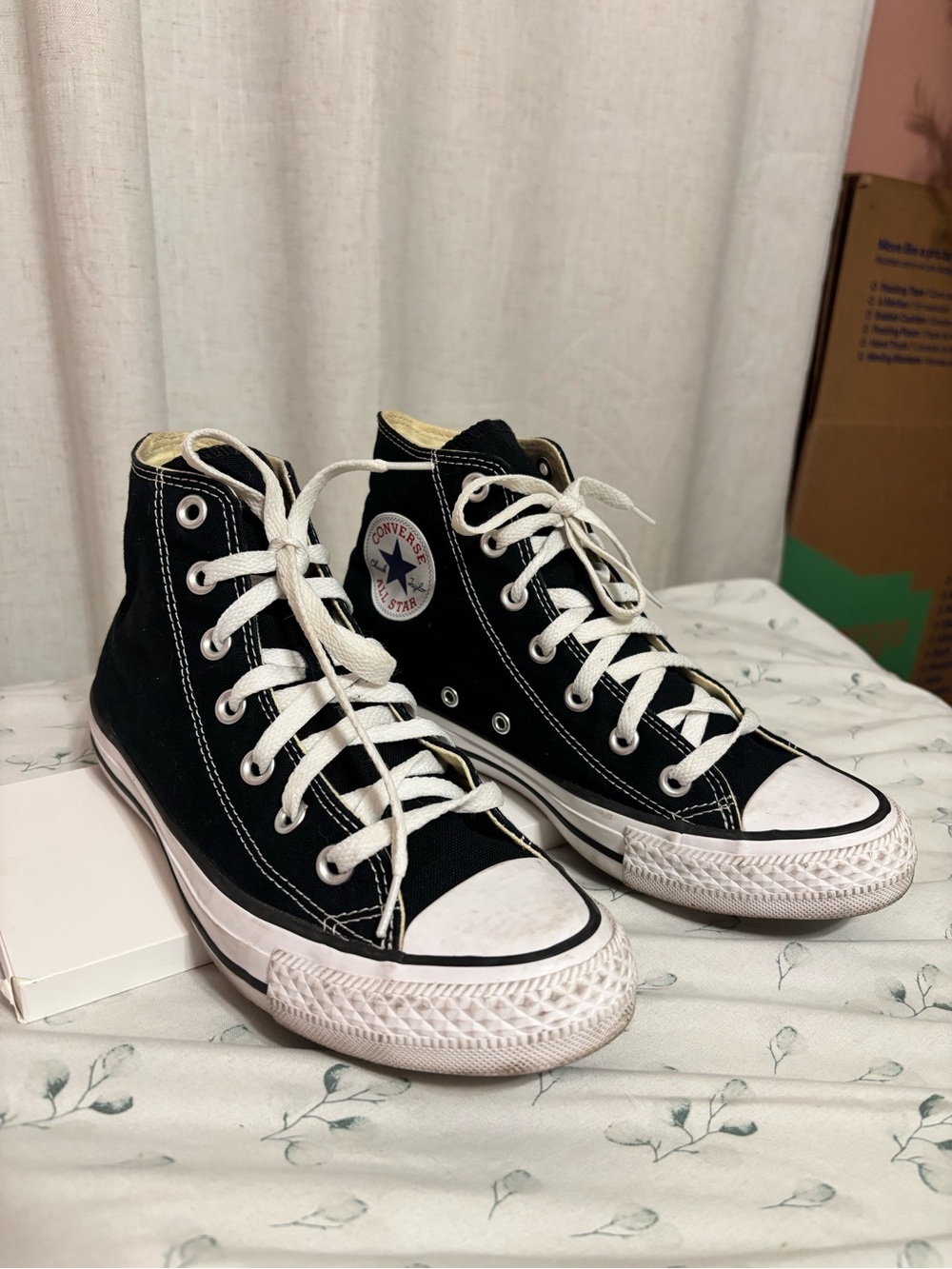 Converse Black and White Classic High-Top Sneakers Unisex